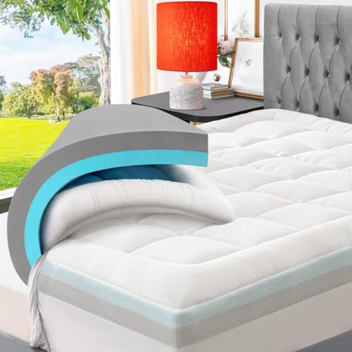 ELEMUSE 4 Inch Memory Foam Mattress Topper Einzel Schlafzimmer