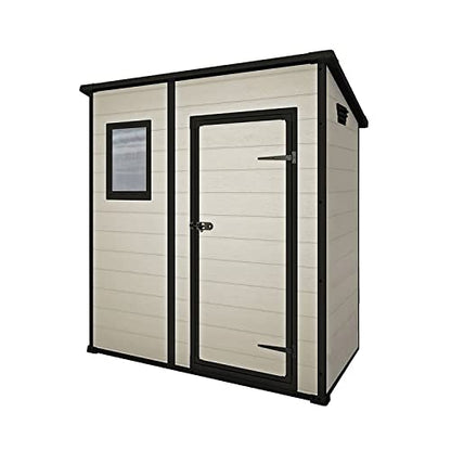Keter Manor Outdoor Pent Single Door Garden Storage Shed