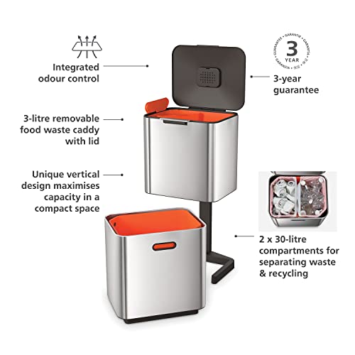 Joseph Joseph Totem Max 60 Liter Waste Separation und Recycling Küche Bin