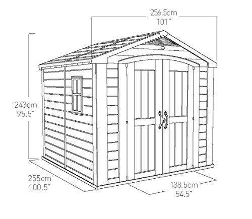 Keter Factor Außenbereich Plastic Garten-Gerätehaus