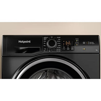 Hotpoint 7 kg 1400 U/min Freistehende Waschmaschine – Schwarz
