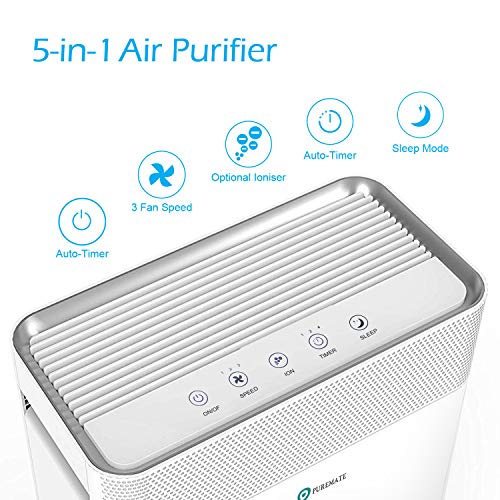 PureMate Luftreiniger für Zuhause 5 in1 mit Ioniser und Sleep Modus