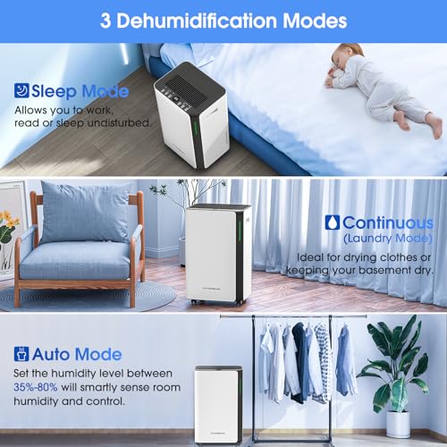 HANGSUN 20 L/Tag Luftentfeuchter für Luftentfeuchter für Zuhause für Drying Clothes und Feuchtigkeit