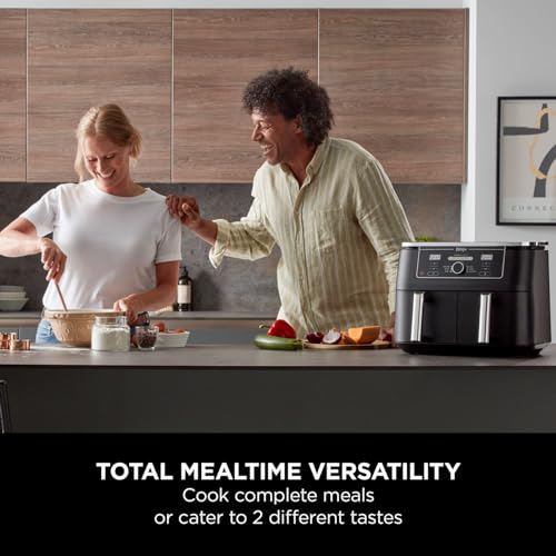 Ninja Foodi Max Doppel Zone Digital Heißluftfritteuse Schwarz AF400UK