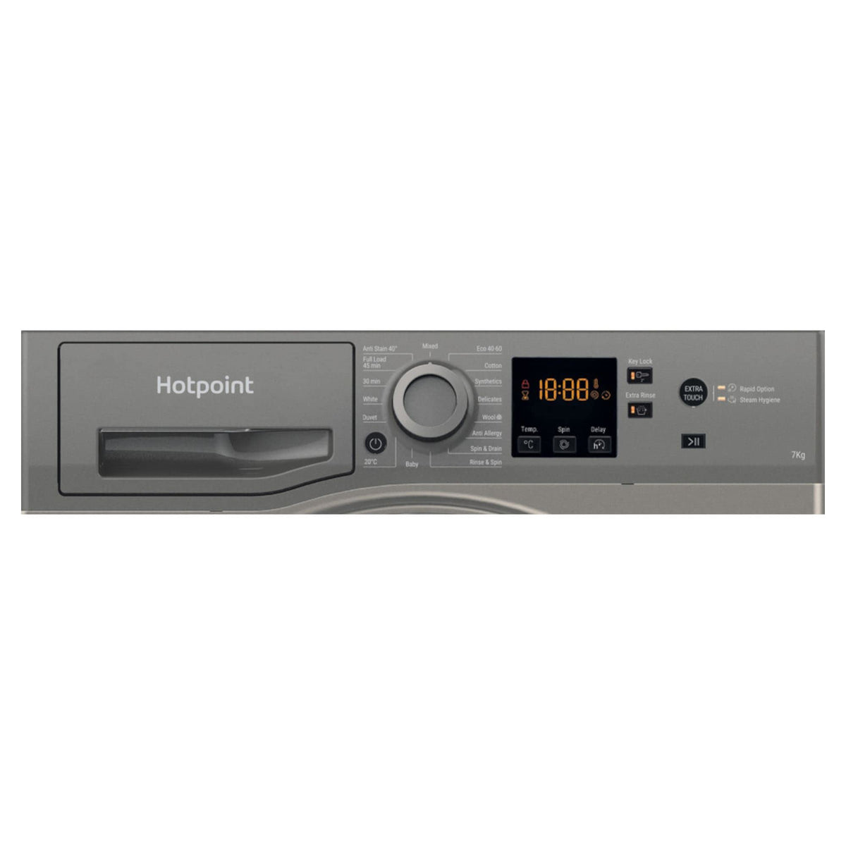 Hotpoint NSWR 743U GK UK N 7 kg 1400 Spin - Graphite