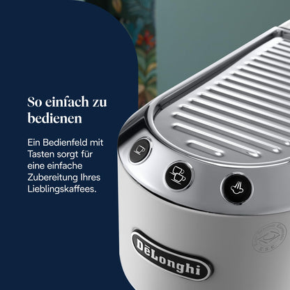 De'Longhi Dedica Style - Espressomaschine mit Manuellem Milchaufschäumer