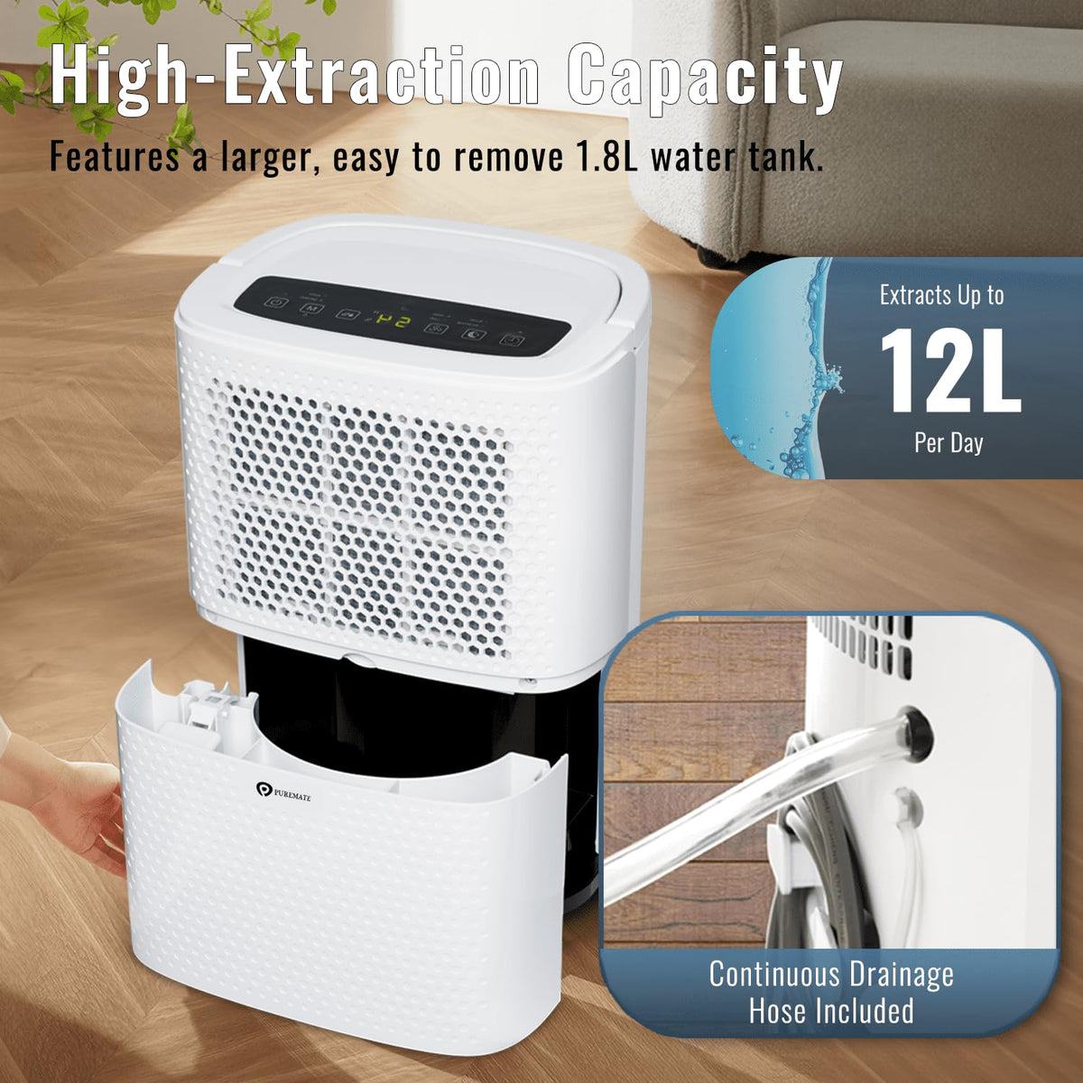 PureMate 12L/Day Dehumidifier