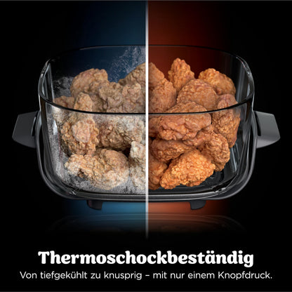 NINJA Heißluftfritteuse "CRISPi PRO 7-in-1 Glas-Air-Fryer Beige AS101EULG