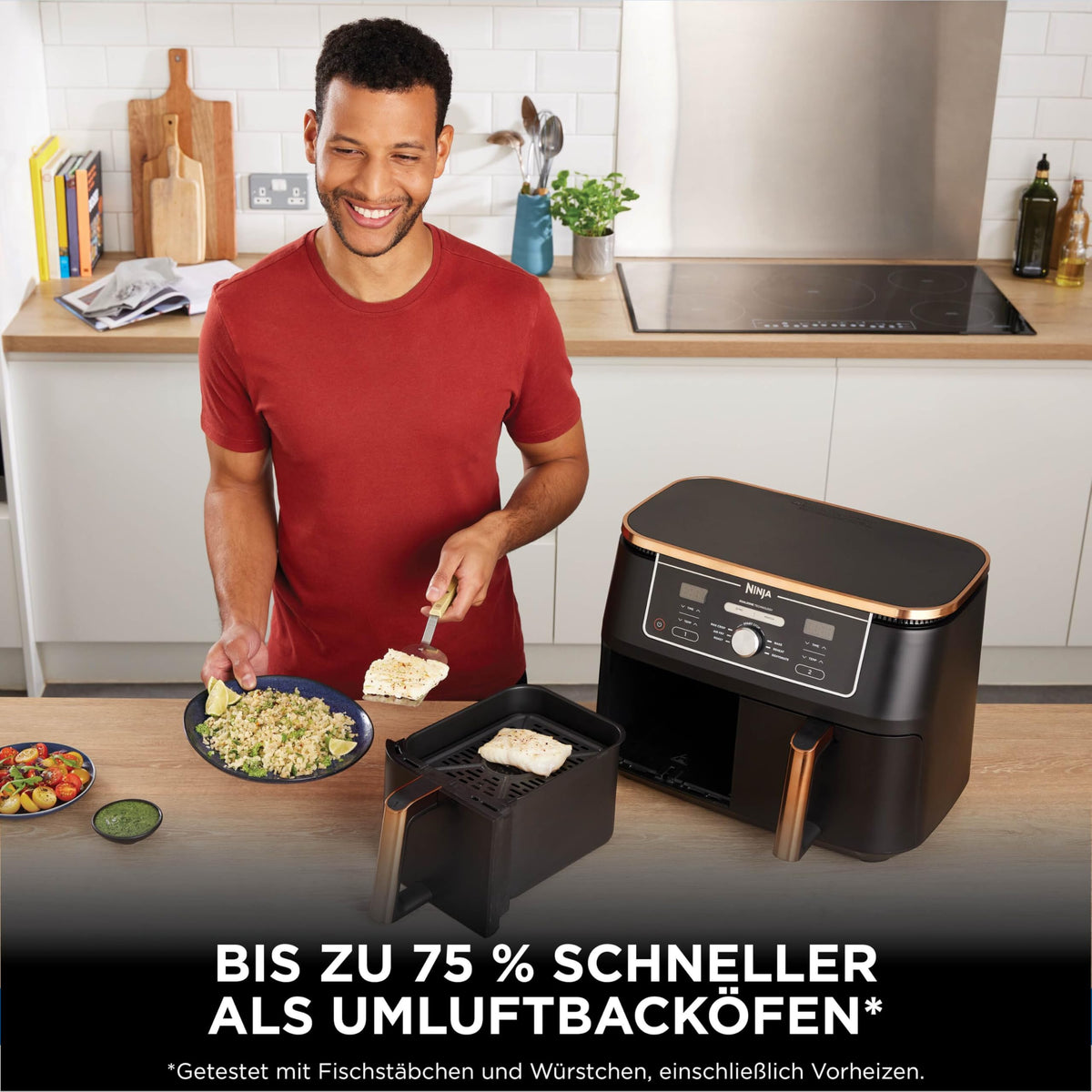 Ninja Foodi Dual Zone Heißluftfritteuse af200eu