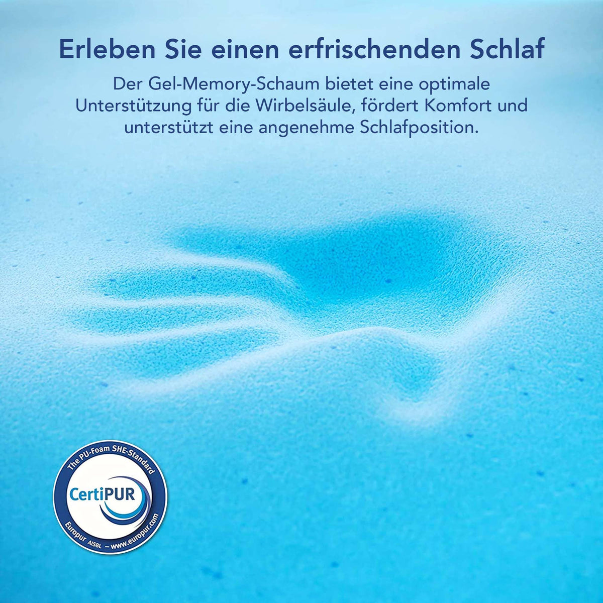 MKS.® Gel Topper 90x200 cm, H3 Matratzentopper mit 7 cm Gel-Memory-Schaum, KomfortKissen Matratzenauflage mit 3D-Luftstrom, Viskoelastische Matratzenauflagen mit abnehmbarem Bambusbezug