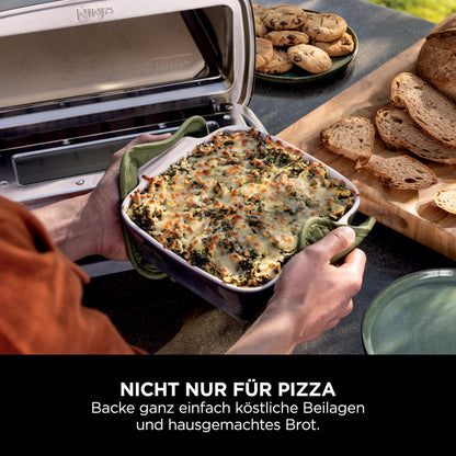 Ninja Artisan Outdoor-Pizzaofen & Heißluftfritteuse, 4 Funktionen, Grau