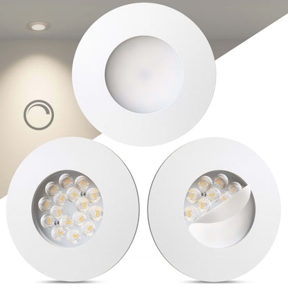 LED Einbaustrahler Dimmbar Weiß-Matt I DA-Serie