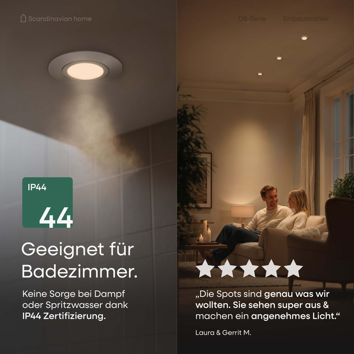 LED Einbaustrahler Dimmbar Schwenkbar Aluminium I DB-Serie